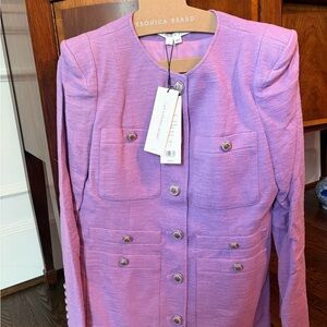 Veronica Beard Corey Dickey Jacket in Lavender